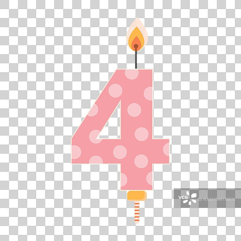 粉色生日蛋糕蜡烛带火焰光芒图片素材