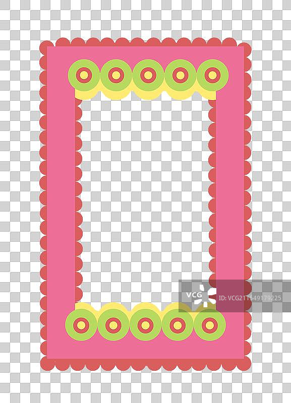 儿童粉色卡片模板的相框图片素材