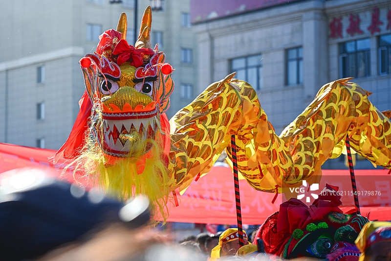 额敏县舞龙图片素材