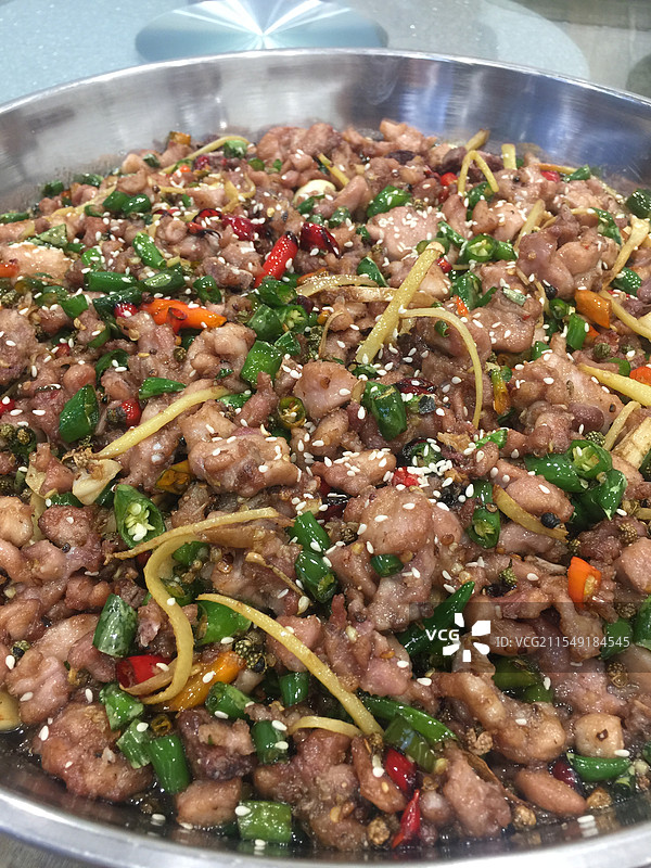 尖椒鸡图片素材