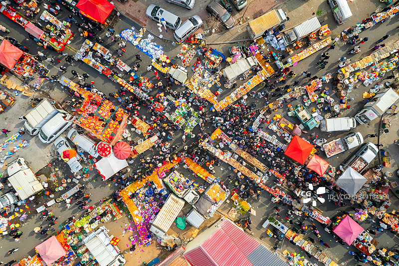 青岛流亭年货大集图片素材