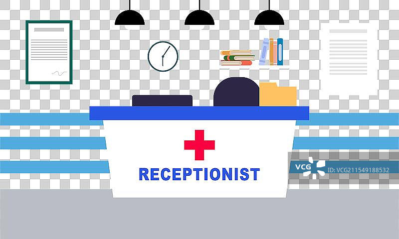 医院接待概念图片素材