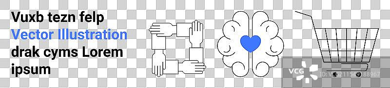 协作支持心理健康和图片素材