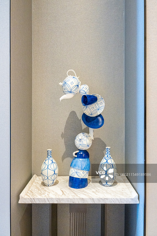 常州｜星河万丽酒店青花瓷主题中餐厅图片素材