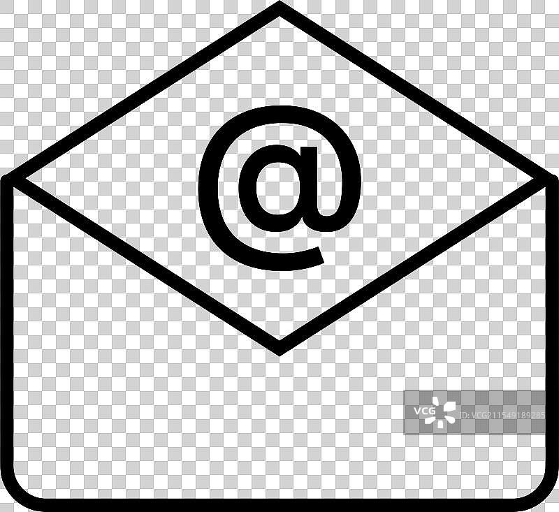 邮件图标设计模板，孤立展示图片素材