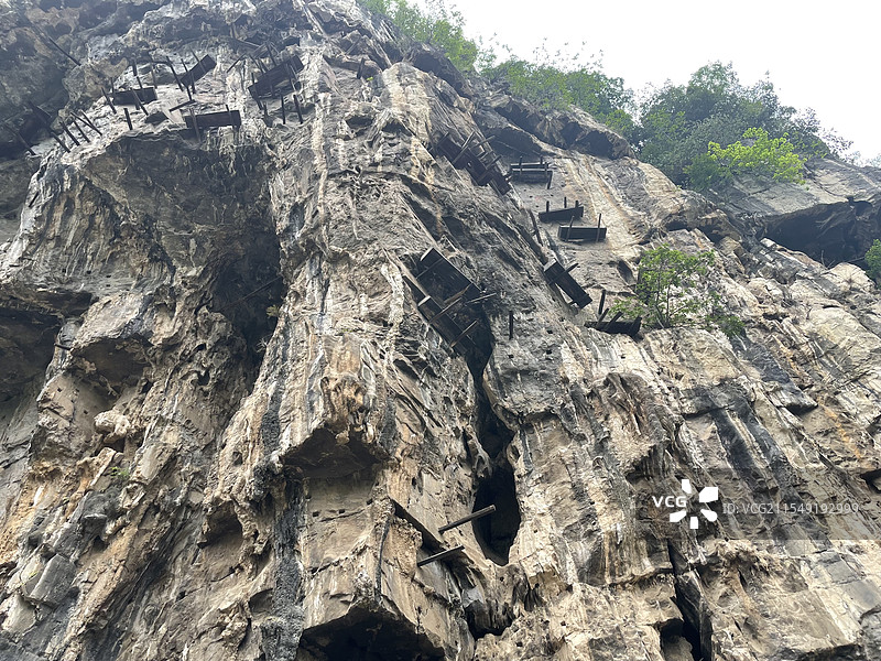 宜宾僰人悬棺图片素材