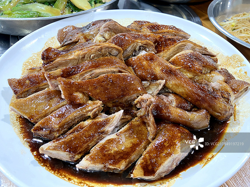 传统粤菜烹饪顺德美食碌鹅图片素材