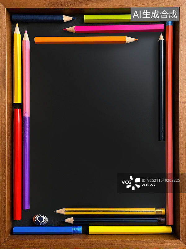 【AI数字艺术】校园文化图框背景图片素材