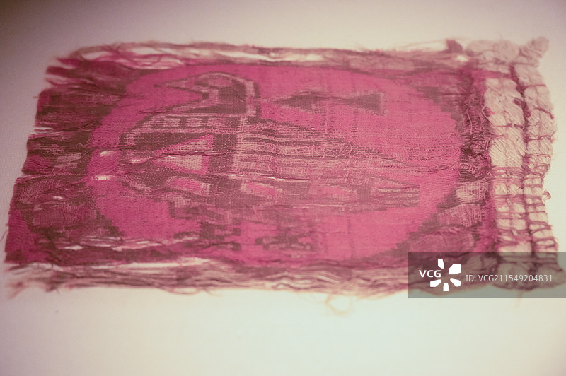 国家博物馆  联珠鸟纹锦图片素材