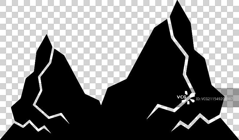 创意山脉剪影图片素材