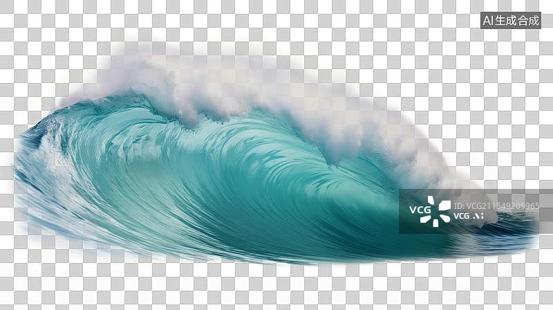 【AI数字艺术】免抠巨大海浪图片素材