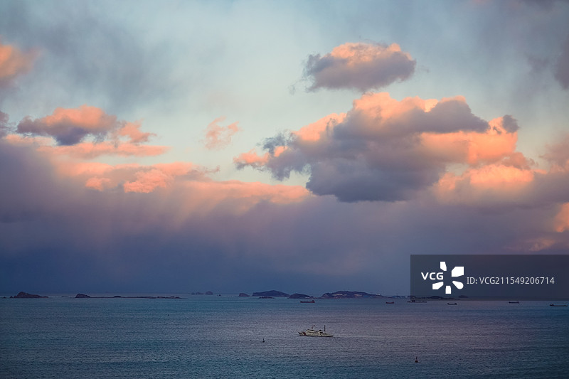 海上晚霞图片素材