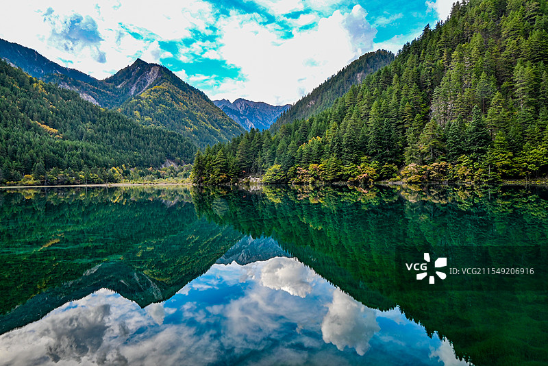 镜海如镜图片素材