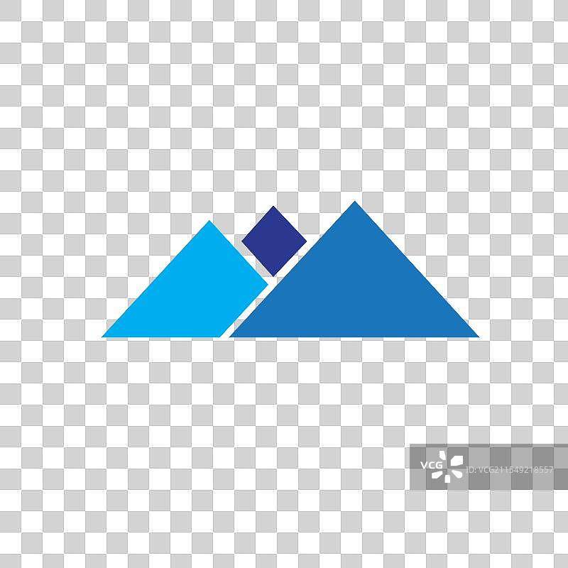 创意三角金字塔山脉logo图片素材