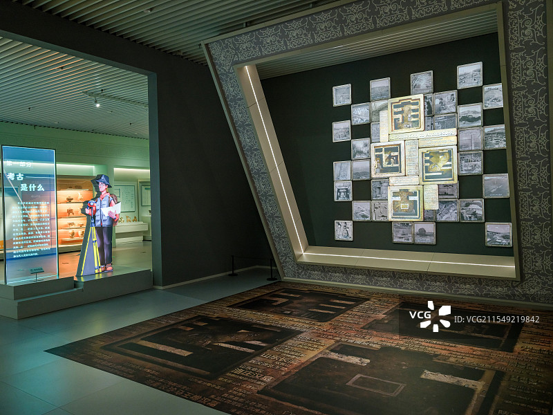 山东博物馆“走进考古展”内景图片素材