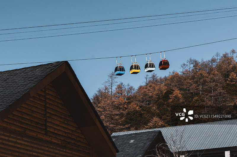 石卡雪山缆车图片素材