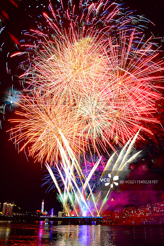 南平市延平区2025元宵烟火表演图片素材