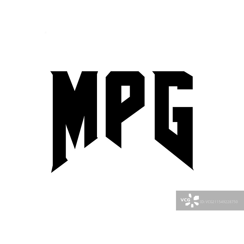 mpg字母标志设计，适用于科技公司mpg图片素材