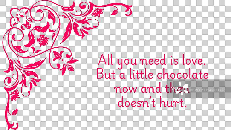 浪漫的婚礼邀请函图片素材