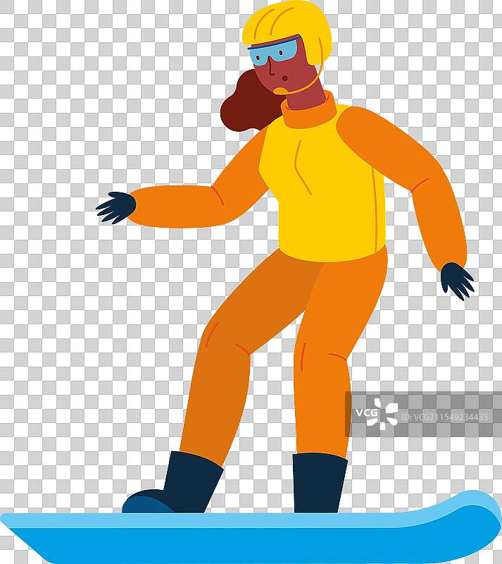 滑雪板上的女子冬季两项运动员图片素材