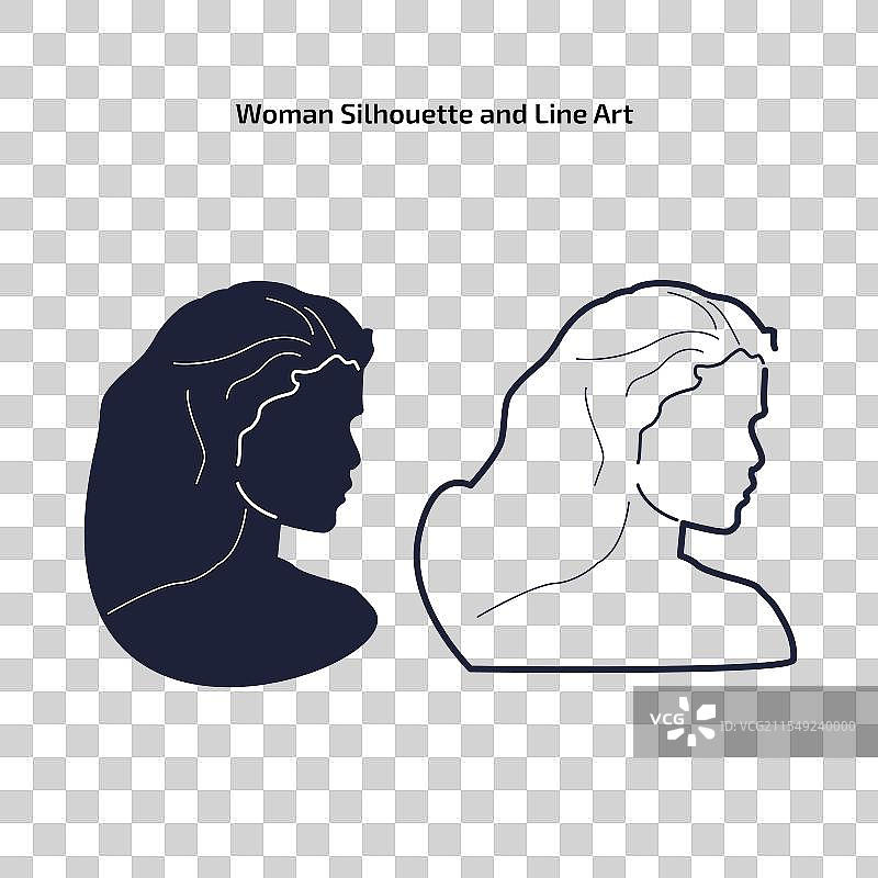 赛琳娜·戈麦斯的剪影图片素材