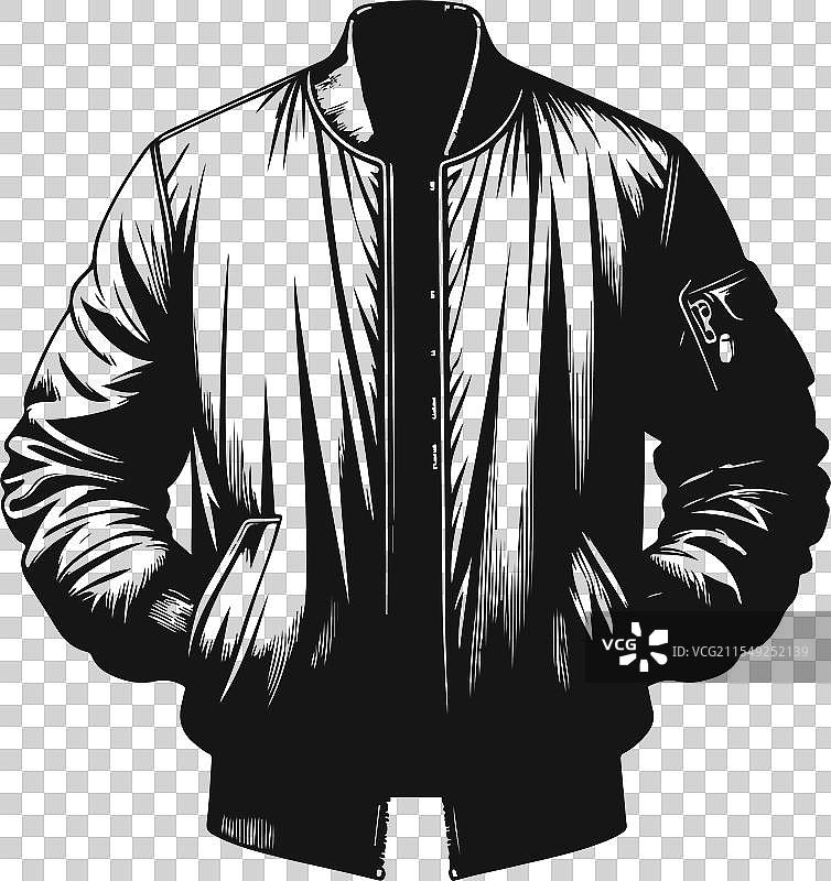 男士休闲服装飞行员夹克图片素材