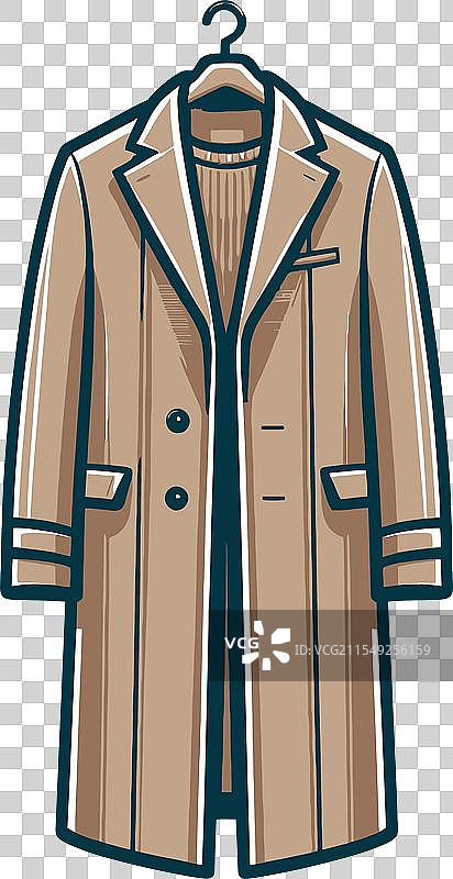 浅驼色男士外套艺术技术图片素材