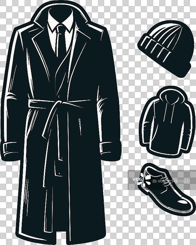 黑色男士外套艺术技术时尚图片素材