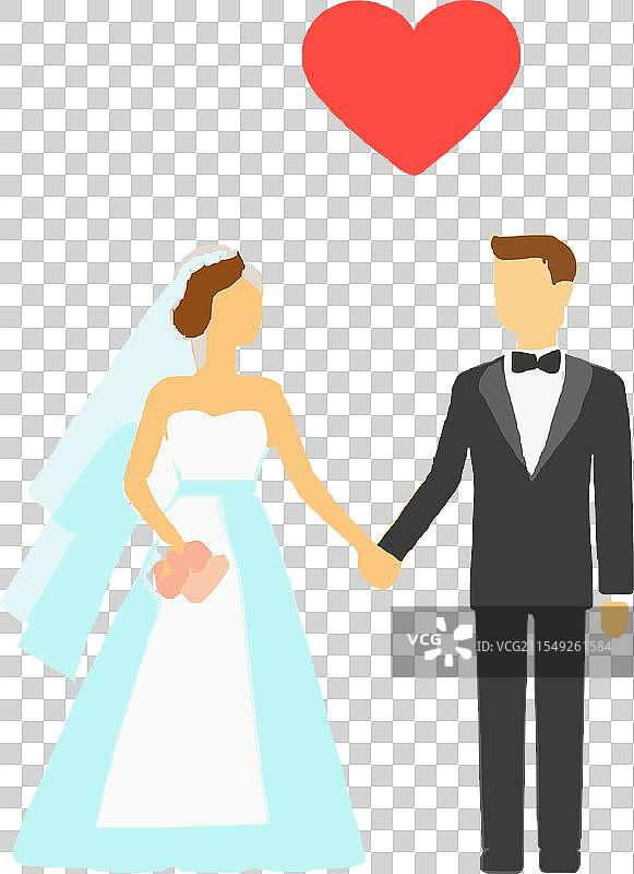 音乐家庭仪式新娘新郎图片素材