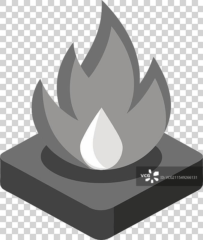 卡通游戏体积魔法篝火图片素材