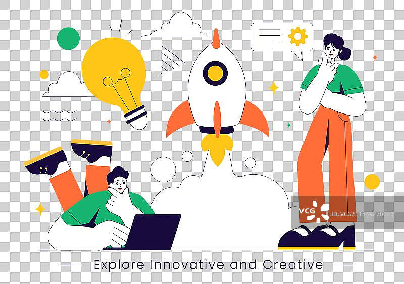 探索一个创新且富有创意的特征图片素材