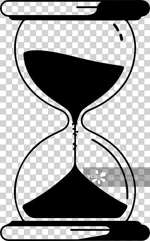 沙漏轮廓艺术图片素材