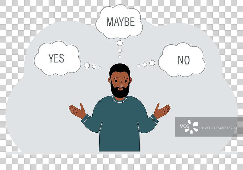 一个男人张开双臂向两侧并做出一个图片素材