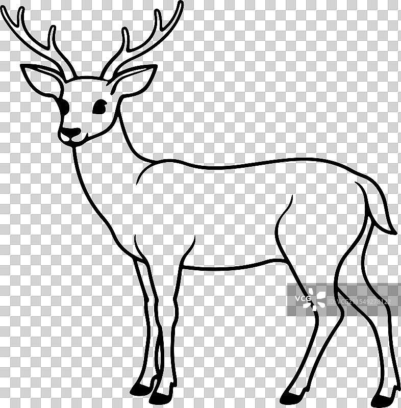 鹿驯鹿设计图片素材