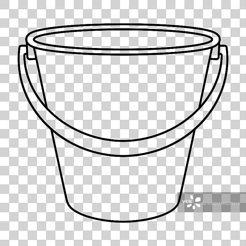 桶的轮廓图片素材