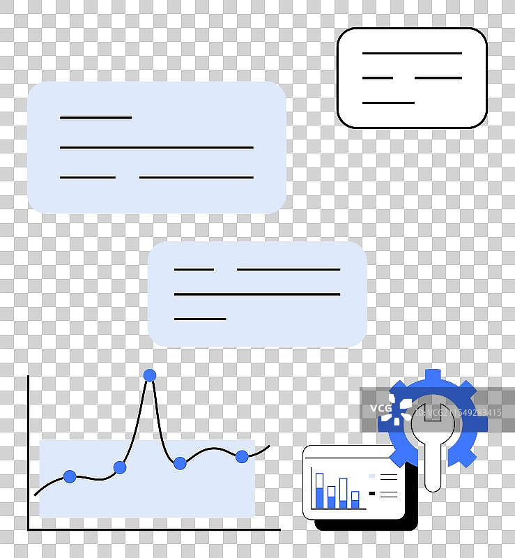 精简的数据管理与可视化图片素材