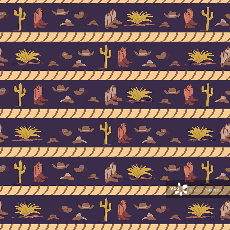 美国西部乡村象征与绳索图片素材