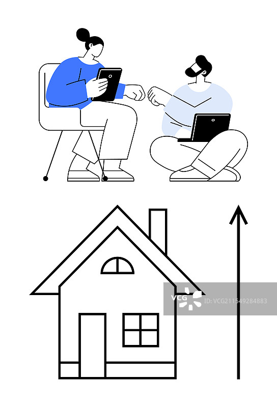 远程协作与成长，讨论未来图片素材