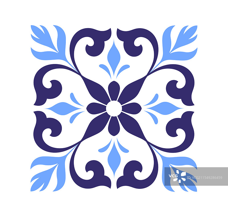 装饰性花卉瓷砖设计图片素材