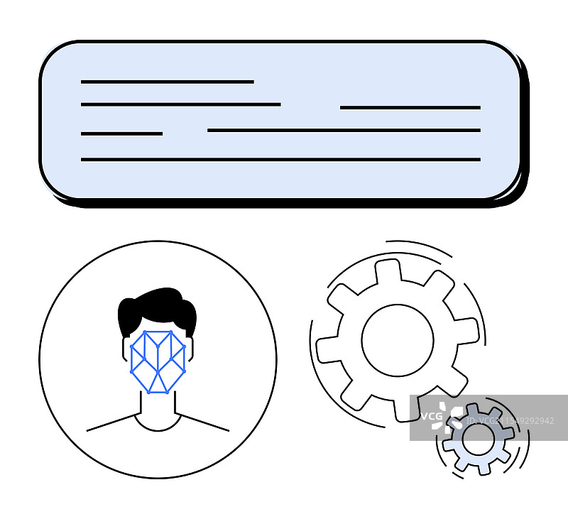 面部识别技术与算法图片素材