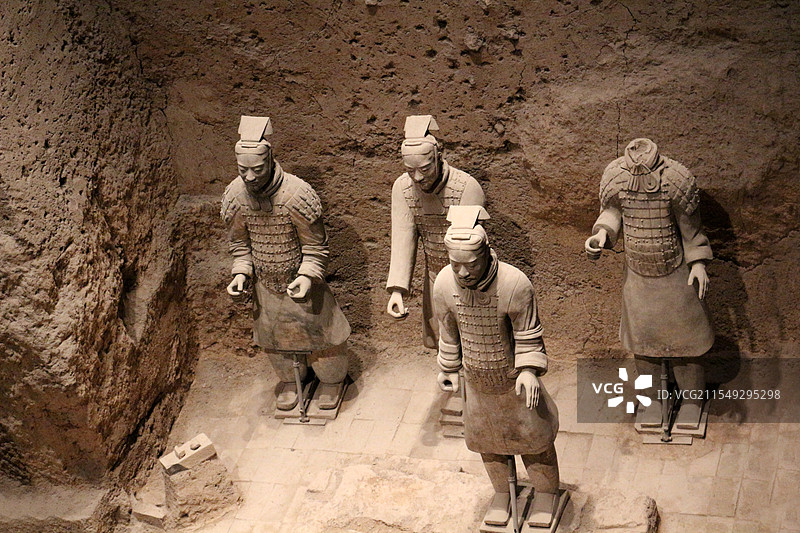 秦始皇兵马俑博物馆三号坑图片素材