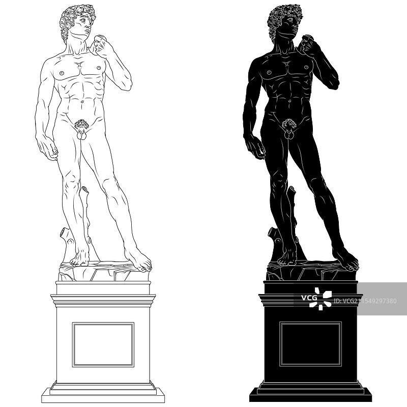 大卫米开朗基罗雕塑文艺复兴艺术图片素材