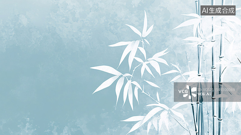 【AI数字艺术】中国风竹林图片素材