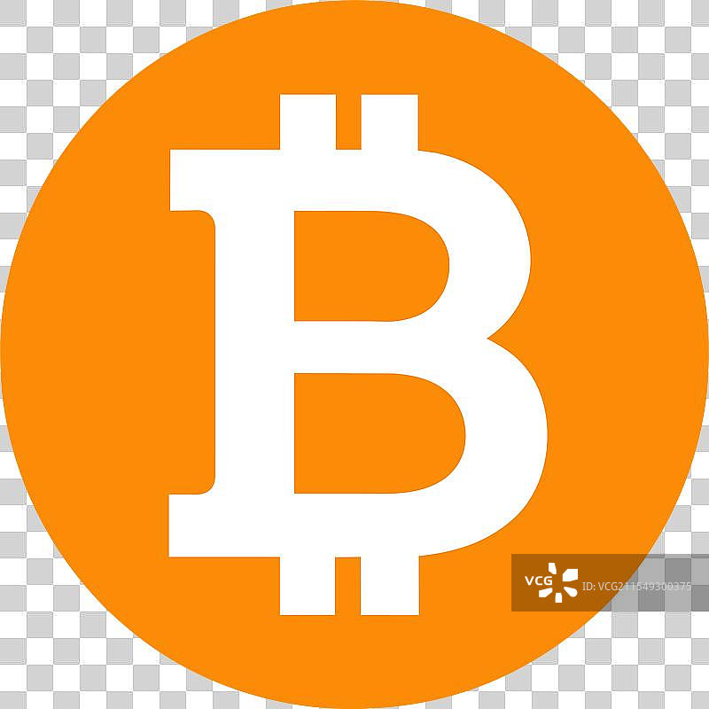 比特币标志显著展示在一个中图片素材