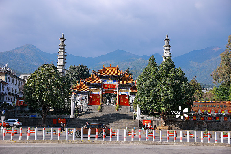 大理观音塘寺庙图片素材