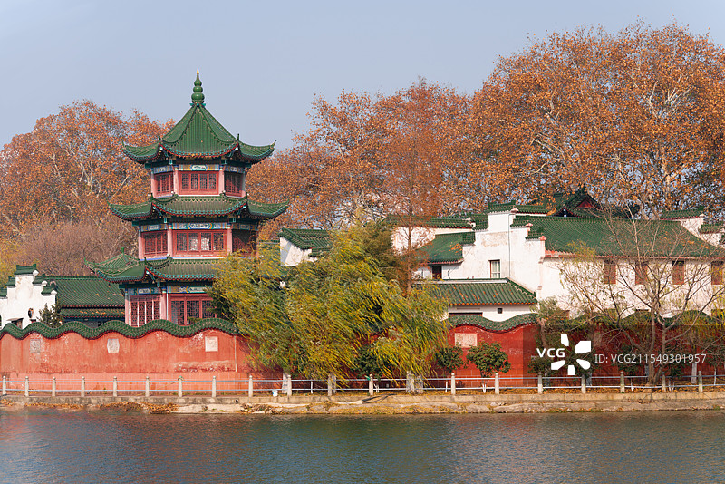 九江市甘棠湖风景点天花宫娘娘庙图片素材