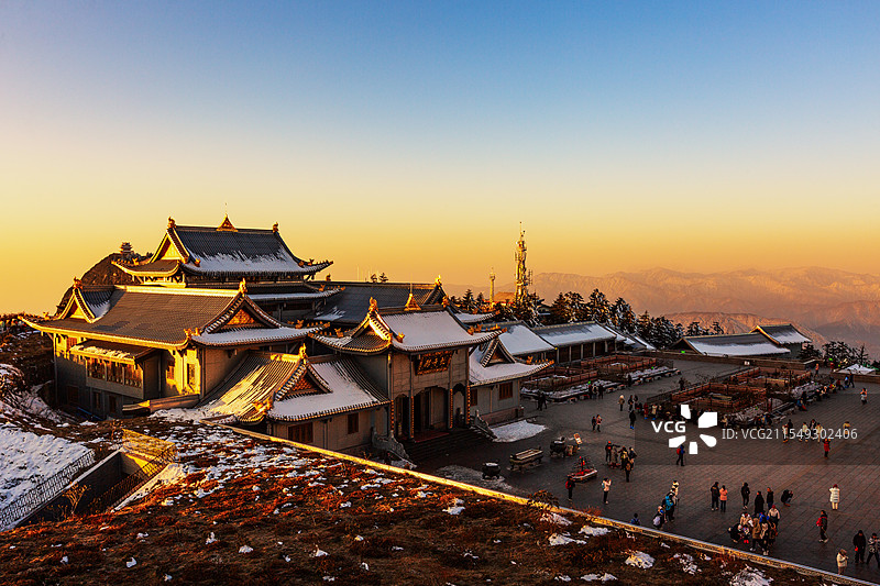 峨眉山金顶观音殿图片素材