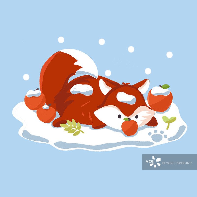 冬日狐狸图片素材