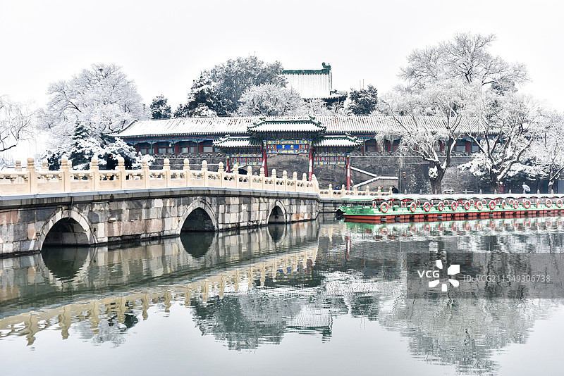 雪后北海公园图片素材