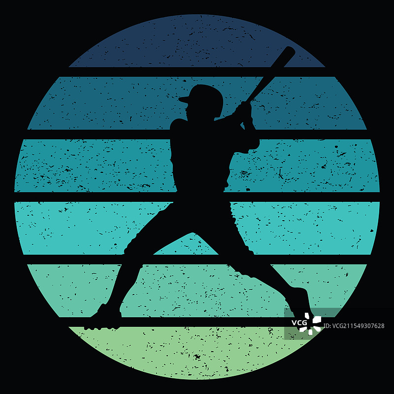 复古棒球设计图片素材